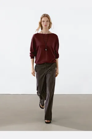 Massimo Dutti Pull Col Bateau 100 % Lin - - Xs - - Femme