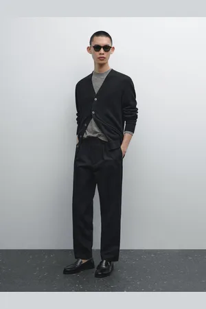 Massimo Dutti Pantalon Relaxed Fit En Coton Mélangé - - 38 - - Homme
