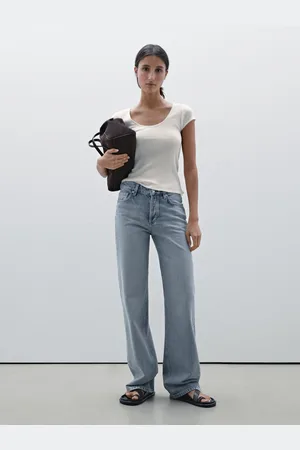 Massimo Dutti T-Shirt À Dentelle En Coton - - Xl - - Femme