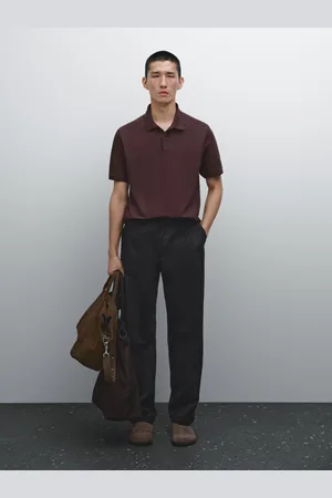 Massimo Dutti Polo Micro-Texture En Piqué De Coton - - Xl - - Homme