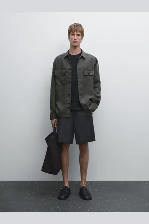 Massimo Dutti Bermuda Semi-Jogger 100 % Lin - - Xxl - - Homme