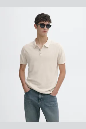 Massimo Dutti Pull Polo À Chevrons En Maille De Coton - - M - - Homme