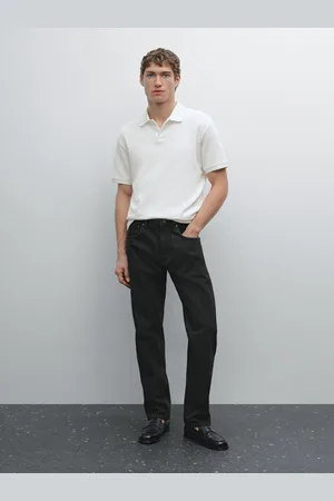 Massimo Dutti Polo À Manches Courtes Micro-Texturé - - M - - Homme