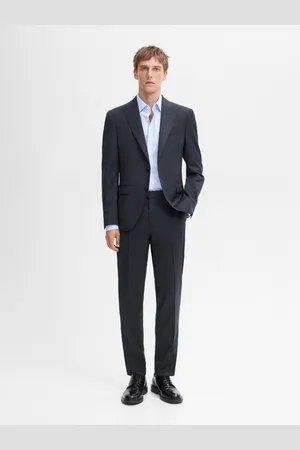 Massimo Dutti Plain Wool Suit Pants - - 44 - - Homme