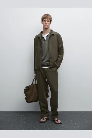 Massimo Dutti Pantalon 100 % Lin - - 50 - - Homme