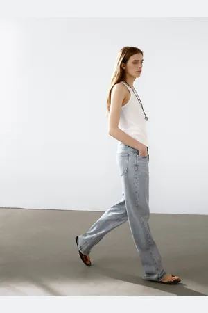 Massimo Dutti Débardeur 100 % Coton À Encolure Américaine - - L - - Femme