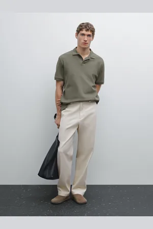 Massimo Dutti Polo À Manches Courtes Micro-Texturé - - Xxl - - Homme