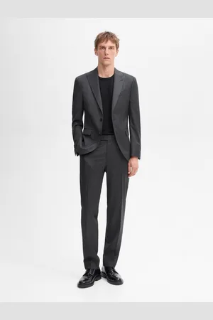 Massimo Dutti Plain Wool Suit Pants - - 40 - - Homme