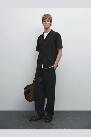 Massimo Dutti Chemise Manches Courtes Lin - - Xl - - Homme