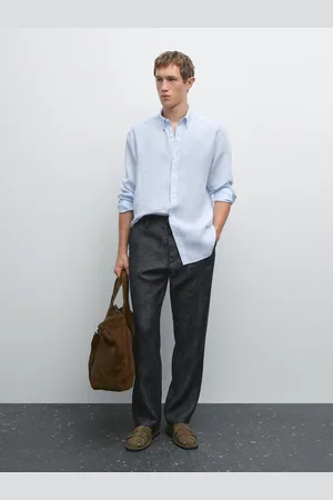 Massimo Dutti Chemise Regular Fit 100 % Lin - - Xxl - - Homme