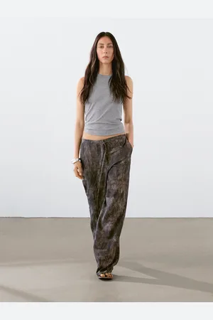 Massimo Dutti Pantalon Flare Effet Usé - - 38 - - Femme
