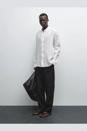 Massimo Dutti Chemise Regular Fit 100 % Lin - - M - - Homme