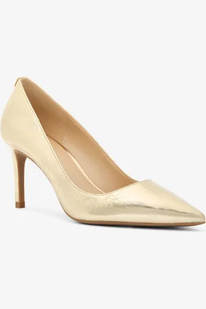 Michael Kors Escarpin Alina Flex en cuir métallisé craquelé