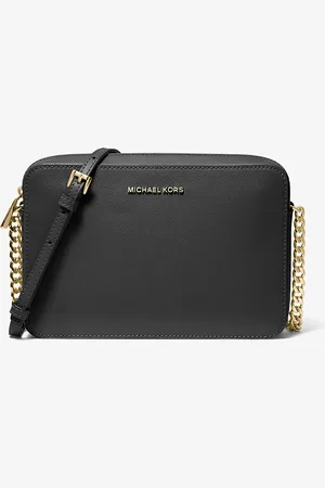 Michael Kors Grand sac à bandoulière Jet Set en cuir saffiano
