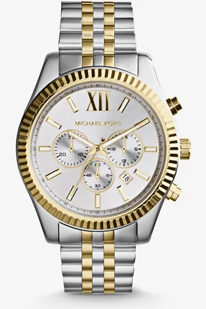 Michael Kors Montre Lexington bicolore surdimensionnée