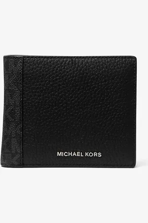 Michael Kors Portefeuille compact Hudson en cuir avec logo Signature et porte-monnaie