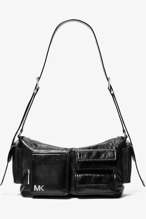 Michael Kors Grand sac porté épaule Dakota en cuir froissé