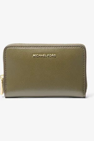 Michael Kors Petit portefeuille Jet Set en cuir