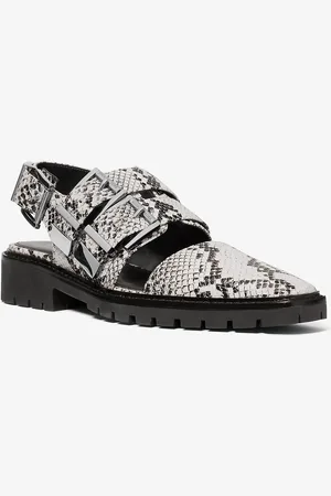 Michael Kors Mocassin Darrington en cuir effet serpent en relief à bride arrière