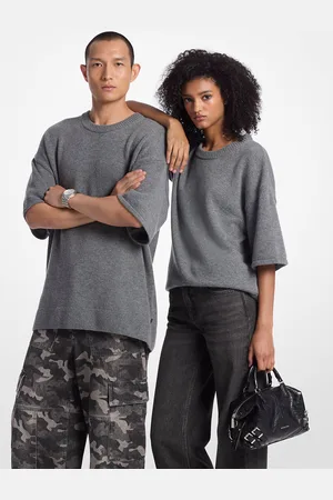 Michael Kors Pull à manches courtes en mélange de laine et cachemire