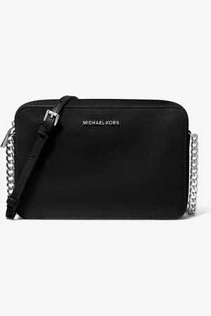 Michael Kors Grand sac à bandoulière Jet Set en cuir saffiano