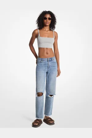 Michael Kors Jean en denim délavé