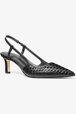 Michael Kors Escarpin Alora en cuir tressé à la main avec bride arrière