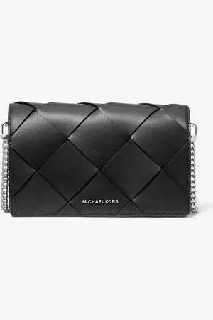 Michael Kors Sac à bandoulière Jet Set de taille moyenne en cuir tressé