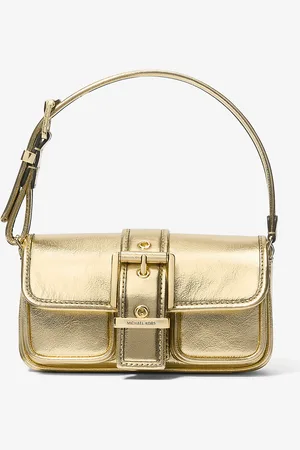 Michael Kors Très petit sac porté épaule Colby en cuir métallisé