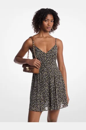 Michael Kors Mini-robe cloutée en georgette à imprimé fleuri