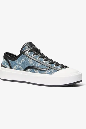 Michael Kors Basket Jude en denim jacquard Empire Diamond