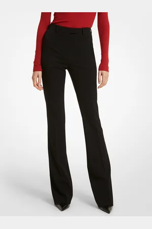 Michael Kors Pantalon à revers fendu en gabardine de laine extensible