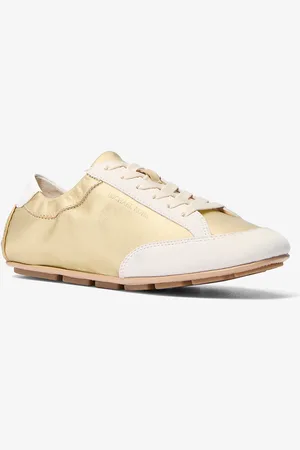 Michael Kors Basket Susie en cuir métallisé et daim
