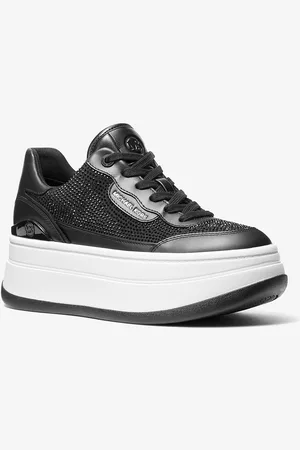 Michael Kors Basket Hayes en cuir travaillé