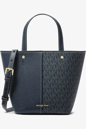 Michael Kors Sac à bandoulière Flora de taille moyenne en cuir grainé avec logo Signature