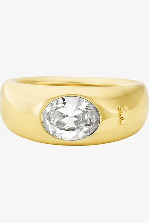 Michael Kors Chevalière à zircone cubique en placage en métal précieux