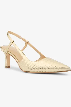 Michael Kors Escarpin Alora en cuir métallisé effet serpent en relief avec bride arrière