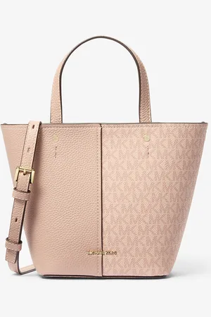 Michael Kors Sac à bandoulière Flora de taille moyenne en cuir grainé avec logo Signature