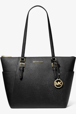 Michael Kors Grand cabas Charlotte en cuir saffiano avec glissière supérieure