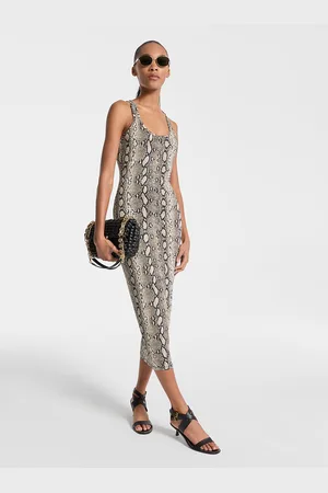 Michael Kors Robe dos nageur en jersey extensible à imprimé serpent
