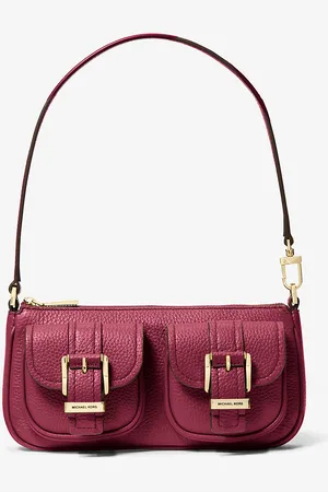 Michael Kors Petite pochette Zoe en cuir grainé