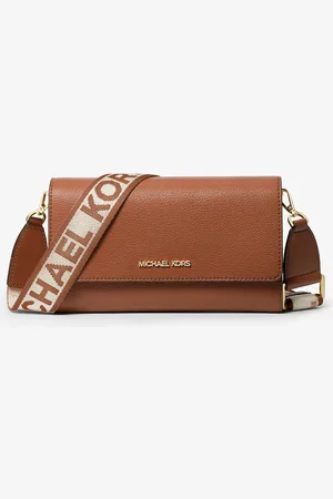 Michael Kors Grand sac à bandoulière Jet Set en cuir