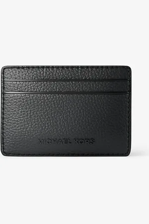 Michael Kors Porte-cartes Jet Set en cuir grainé