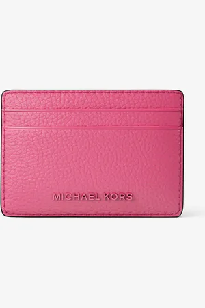 Michael Kors Porte-cartes Jet Set en cuir grainé