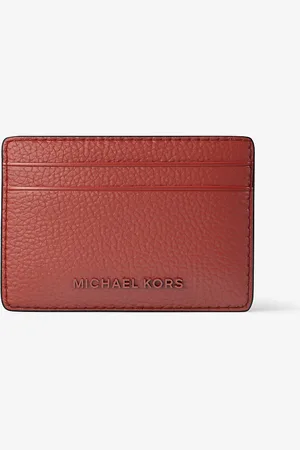 Michael Kors Porte-cartes Jet Set en cuir grainé