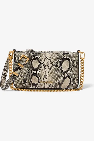 Michael Kors Petite pochette Bryant convertible en cuir effet serpent en relief