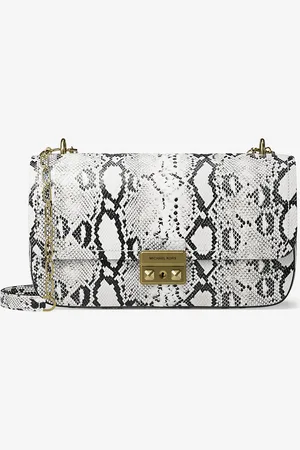 Michael Kors Grand sac porté épaule Tribeca en cuir effet serpent en relief