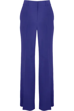 Alberta Ferretti Femme, Pantalons, Bleu, Taille: 36 FR Pantalon large