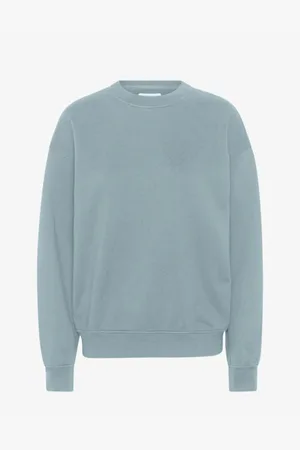 Colorful Standard Homme, Sweatshirts et sweats à capuche, Bleu, Taille: M Équipage surdimensionné biologique