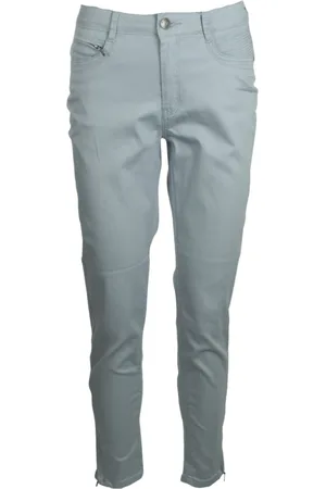 C.ro Femme, Pantalons, Bleu, Taille: 40 FR Pantalon à ajustement mince